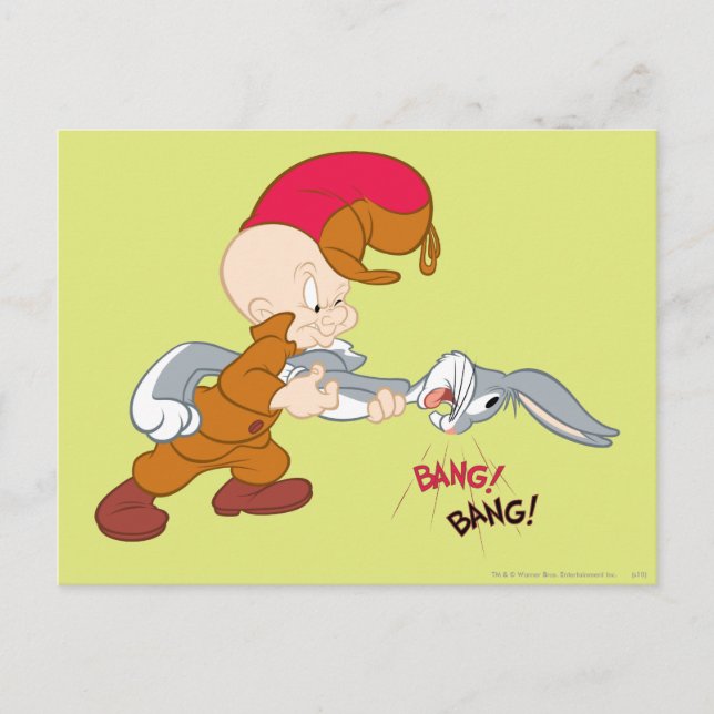 Carte Postale ELMER FUDD™ et BUGS BUNNY™ (Devant)