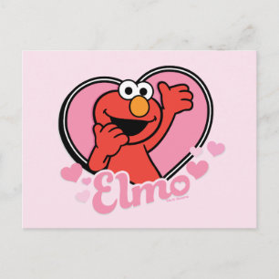 Carte Postale Elmo dans le coeur Valentine
