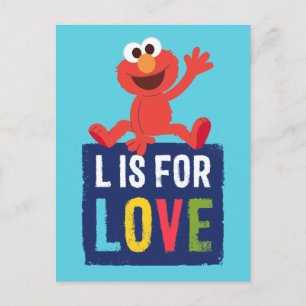 Carte Postale Elmo   L pour l'Amour