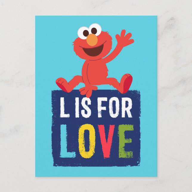 Carte Postale Elmo | L pour l'Amour (Devant)