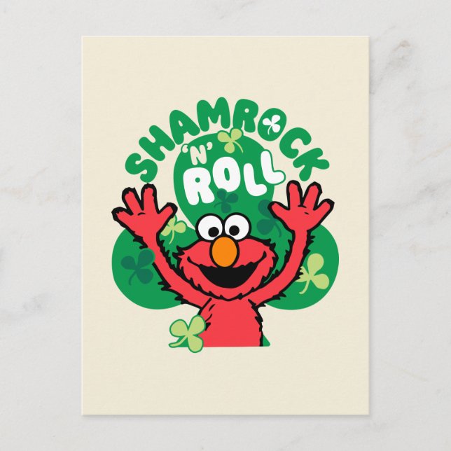 Carte Postale Elmo | Shamrock 'N' Roll (Devant)