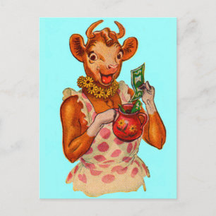 Carte Postale Elsie the Cow, gestionnaire de l'argent