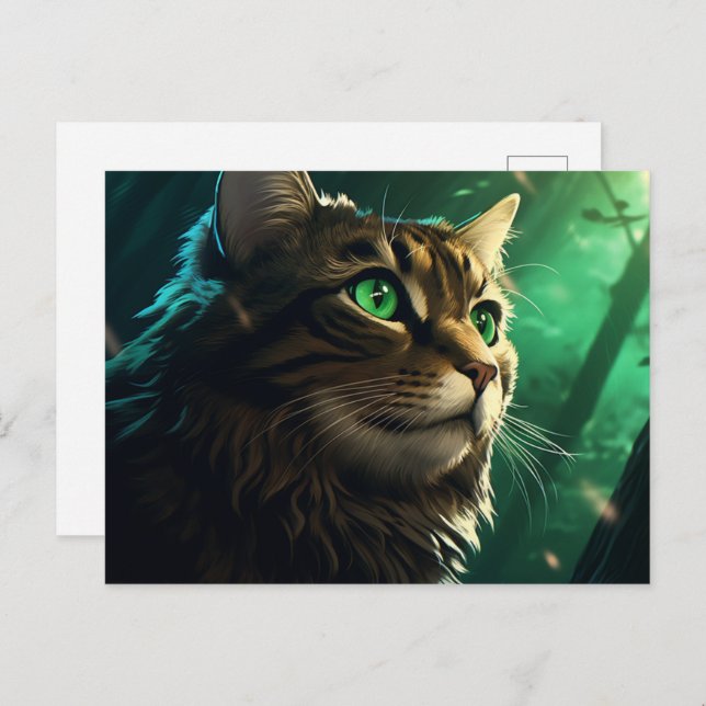 Carte postale Elusive Felines Postcard (Front/Back)