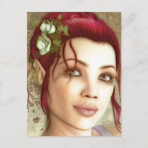 Carte Postale Elven Princess Imaginaire Art