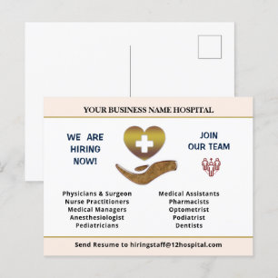 Carte Postale Embaucher maintenant Aide Employé Recherché Person