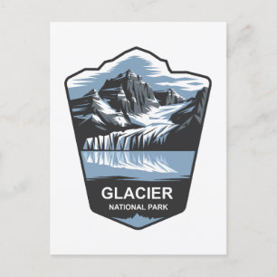 Carte Postale Emblem du parc national des Glaciers