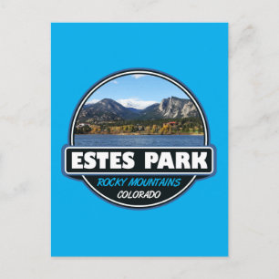 Carte Postale Emblème artistique de voyage à Estes Park Colorado