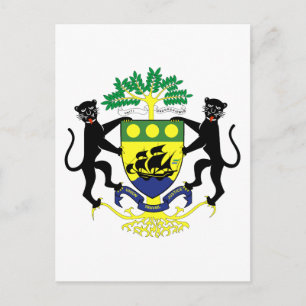 Carte Postale emblème de gabon