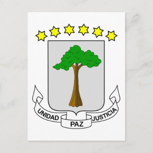 Carte Postale emblème de Guinée équatoriale