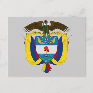 Carte Postale emblème de la colombie