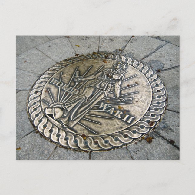 Carte Postale Emblème de la Seconde Guerre mondiale, Washington  (Devant)