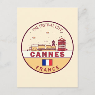 Carte Postale Emblème de la ville de Cannes France