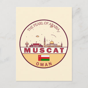 Carte Postale Emblème de la ville de Mascate Oman