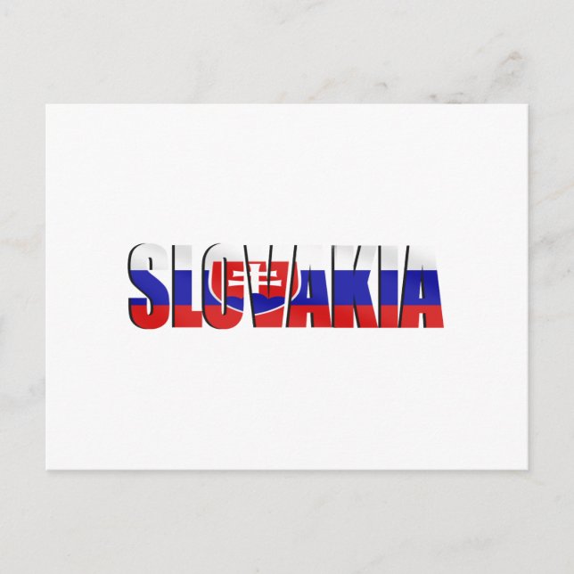 Carte Postale Emblème de logo Slovaquie pour les Slovaques dans  (Devant)