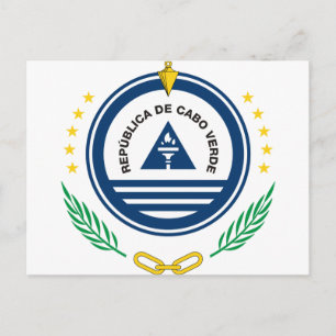 Carte Postale Emblème du Cap-Vert Brasão de armas de Cabo Verde