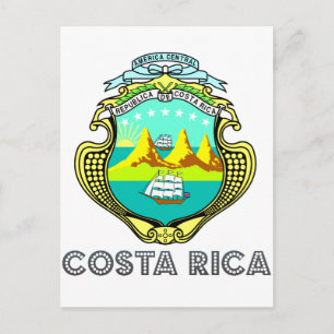 Carte Postale Emblème du Costa Rica