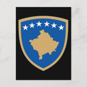 Carte Postale emblème du kosovo