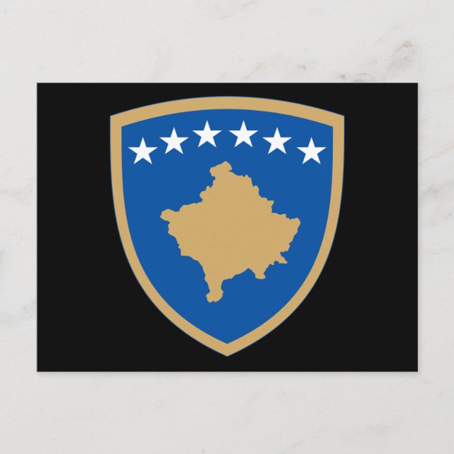 Carte Postale emblème du kosovo (Devant)