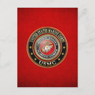Carte Postale Emblème USMC [Edition spéciale] [3D]