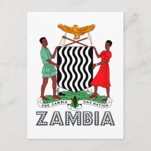 Carte Postale Emblème Zambien
