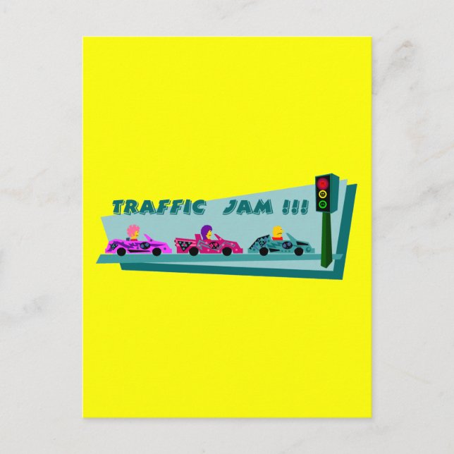Carte Postale Embouteillage (Devant)