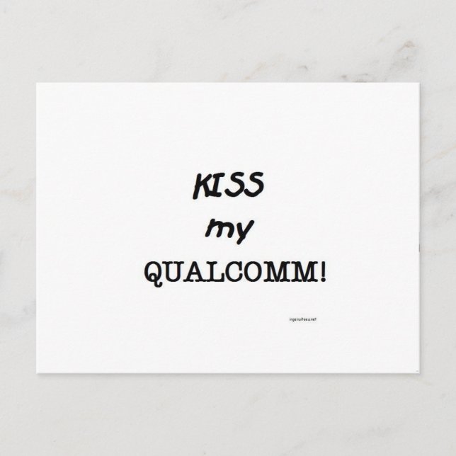 Carte Postale Embrasse ma Qualcomm (Devant)