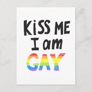 Carte Postale Embrasse-moi je suis gay