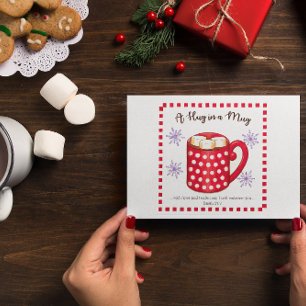 Carte Postale Embrasser dans une Mug Écriture Inspiration
