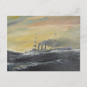 Carte Postale Emden surfe les vagues Océan Indien 1914 2011