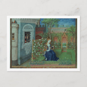 Carte Postale Emelye dans son jardin. Les chevaliers emprisonnés