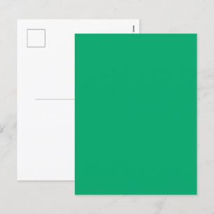 Carte postale Emerald Green Custom Holiday