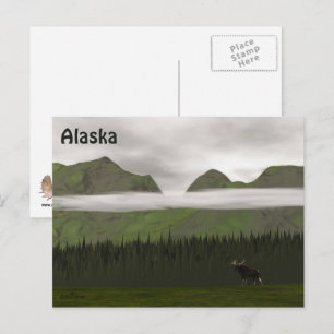 Carte Postale Emeraude Alaska