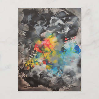 Carte Postale Émergence - Abstrait par Gene Foltuz Mini Print