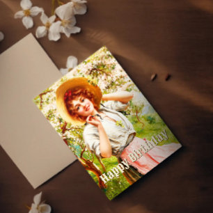 Carte Postale Emile Vernon Floral Anniversaire Printemps Vintage