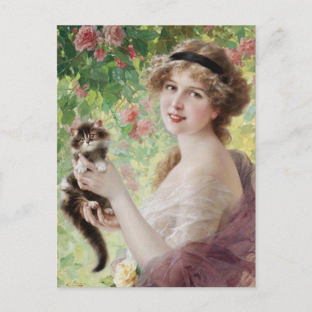 Carte postale Emile Vernon Precious Kitten (Devant)