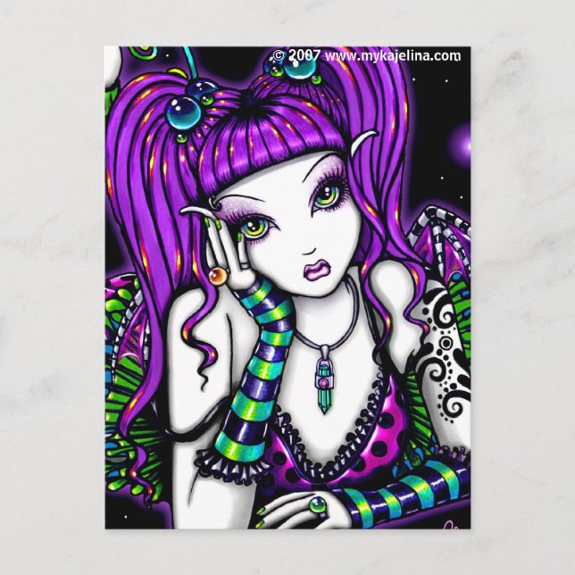 Carte postale Emily Rainbow Celestial Tattoo Faery (Devant)