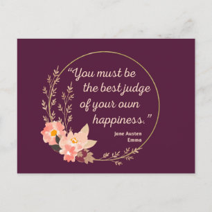 Carte Postale Emma By Jane Austen Citation I - Style mignon
