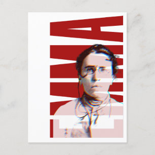 Carte Postale EMMA Goldman, L'histoire féminine féministe anarch