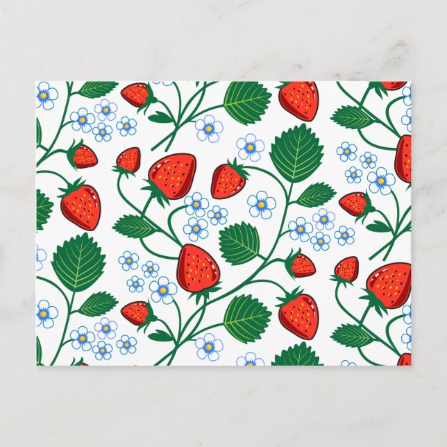 Carte Postale Emma Janeway Fraises (Devant)