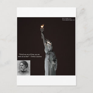 Carte Postale Emma Lazarus & Statue De La Liberté Cadeaux & Cart