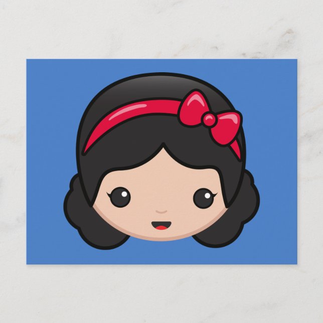Carte Postale Emoji Blanche Neige (Devant)