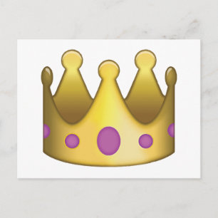 Carte Postale Émoji de la Couronne
