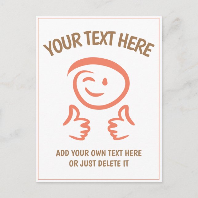 Carte Postale Emoji En Train D'Éclater Fait Face À Deux Pouces E (Devant)