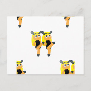 Carte Postale emoji jumeaux