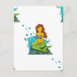 Carte Postale emoji mermaid