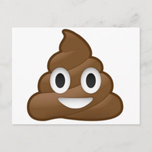 Carte Postale Emoji Poop Souriant