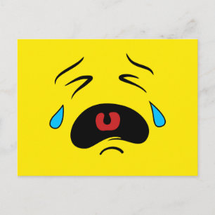 Carte Postale Emoji Tad Face