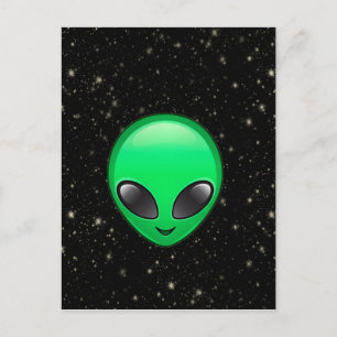 Carte Postale emojis alien