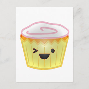 Carte Postale Emoticon Cupcake