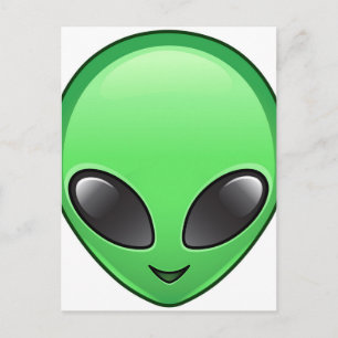 Carte Postale émoticône alien